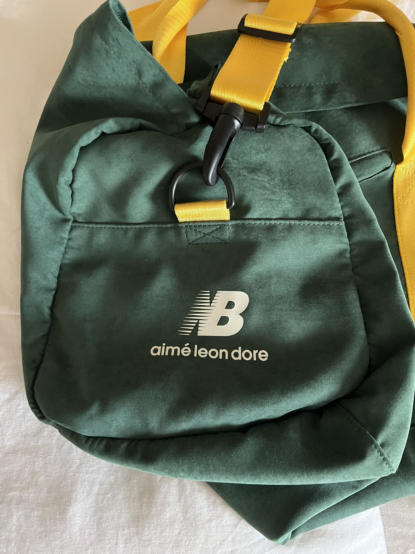 Aime Leon Dore green duffle 2023年 Aime Leon Dore - Nylon Duffle Bag Color - Green Measures