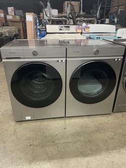 King Side Steam Samsung Silver Color W 27 Gas Dryer 