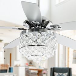 (FREE DELIVERY)52" Kichler Basics Pro Select Brushed Nickel Fan with Pull Chain( Free Delivery)
