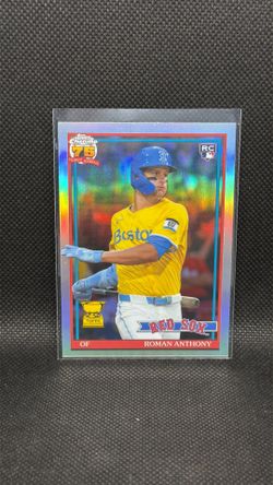 2026 Topps Chrome Roman Anthony RC 75th Anniversary Rookie Refractor Red Sox