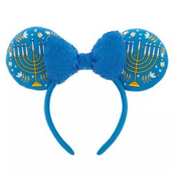 Disney Minnie / Mickey Light Up Hanukkah Menora Ears Headband