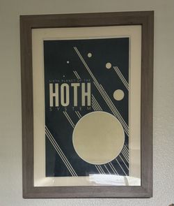 framed star wars poster Hoth system