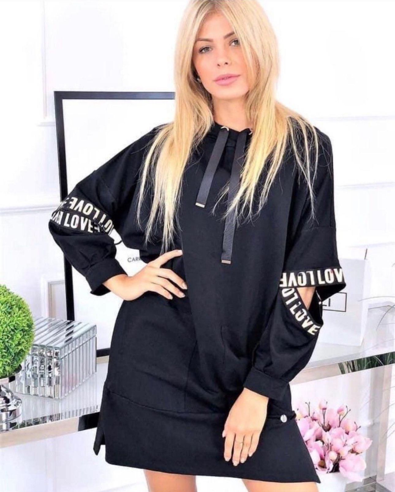 Women Love Sporty Dress. Made in Turkey. Size: Small, Medium, X Large.