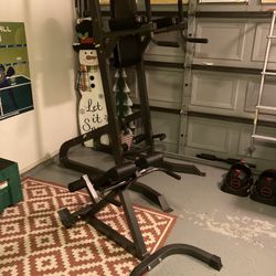 BEST DEAL EVER Pull Up /Dip Rack+Roman Chair+adjustable Dumbbell+bench Press