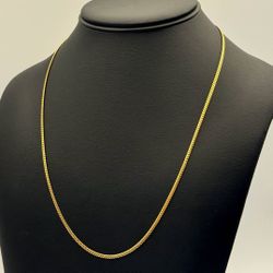 Jewelry 10k solid Yellow Gold brand New Cuban link 24” Chain necklace 6.40 grams 2.00mm