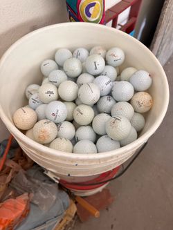 Golf balls and golf mat