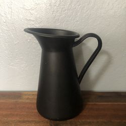 Black Metal Pitcher 