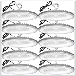 10 Pack 200W UFO Led High Bay Light,120VAC,5000K Daylight