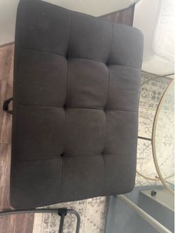 Black ottoman