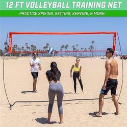 Volleyball Net 12Ft Freestanding Indoor or Outdoor Use. Instant Setup and Height Adjustment. Perfect for Backyard, Parks, Beach.
Brand New in Box.