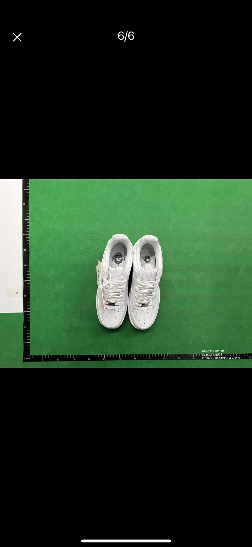 Triple White Air Force 1s