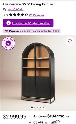 Joss and Main Clementine 85.5" dining cabinet