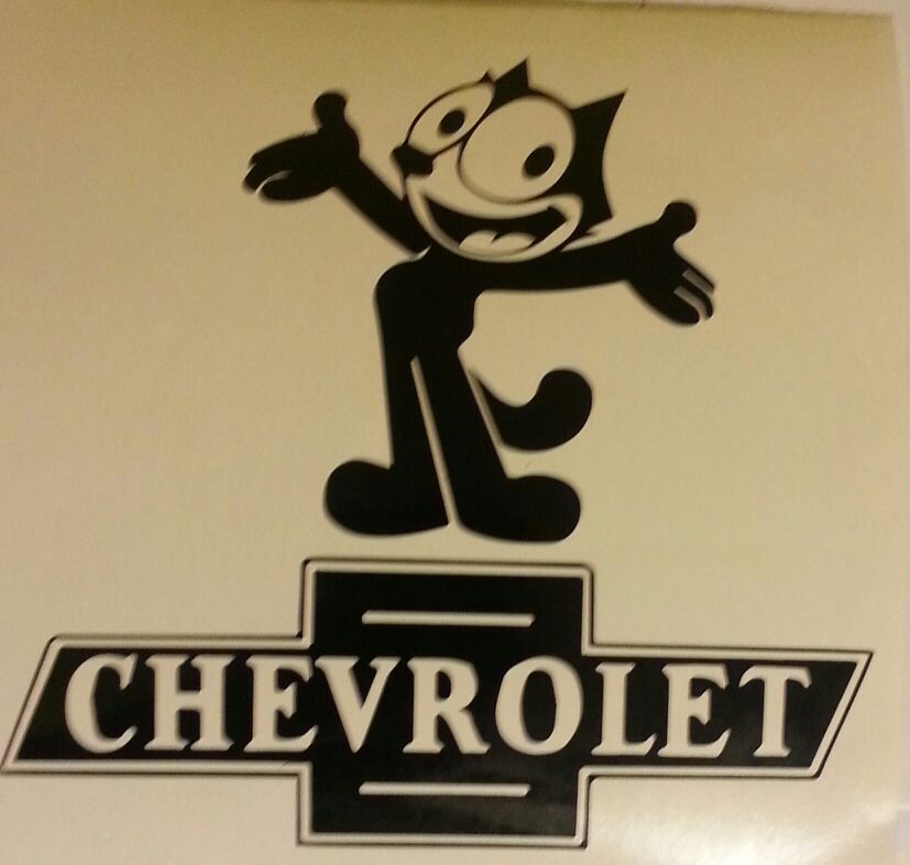 Felix the cat chevy decal