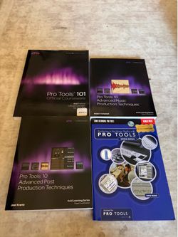 ProTools Book Bundle Lot  Recording Studio 4 Books