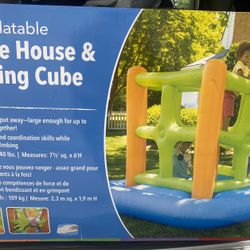 New in box Giant 7-Foot Inflatable Bounce House and Climbing Cube