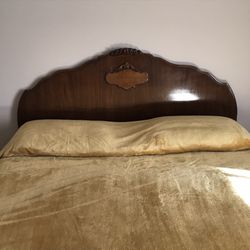 Solid Wood Queen Headboard Vintage