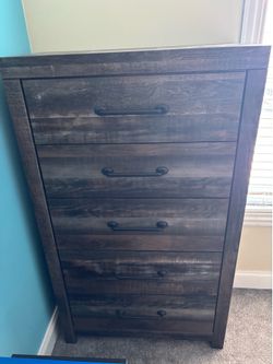 Wooden Dresser 54” tall 15” deep 32” wide CASH ONLY