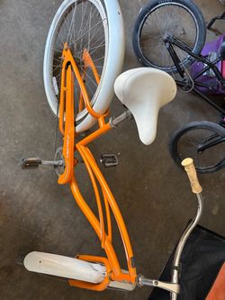 Electra Cruiser Bike Orange and White