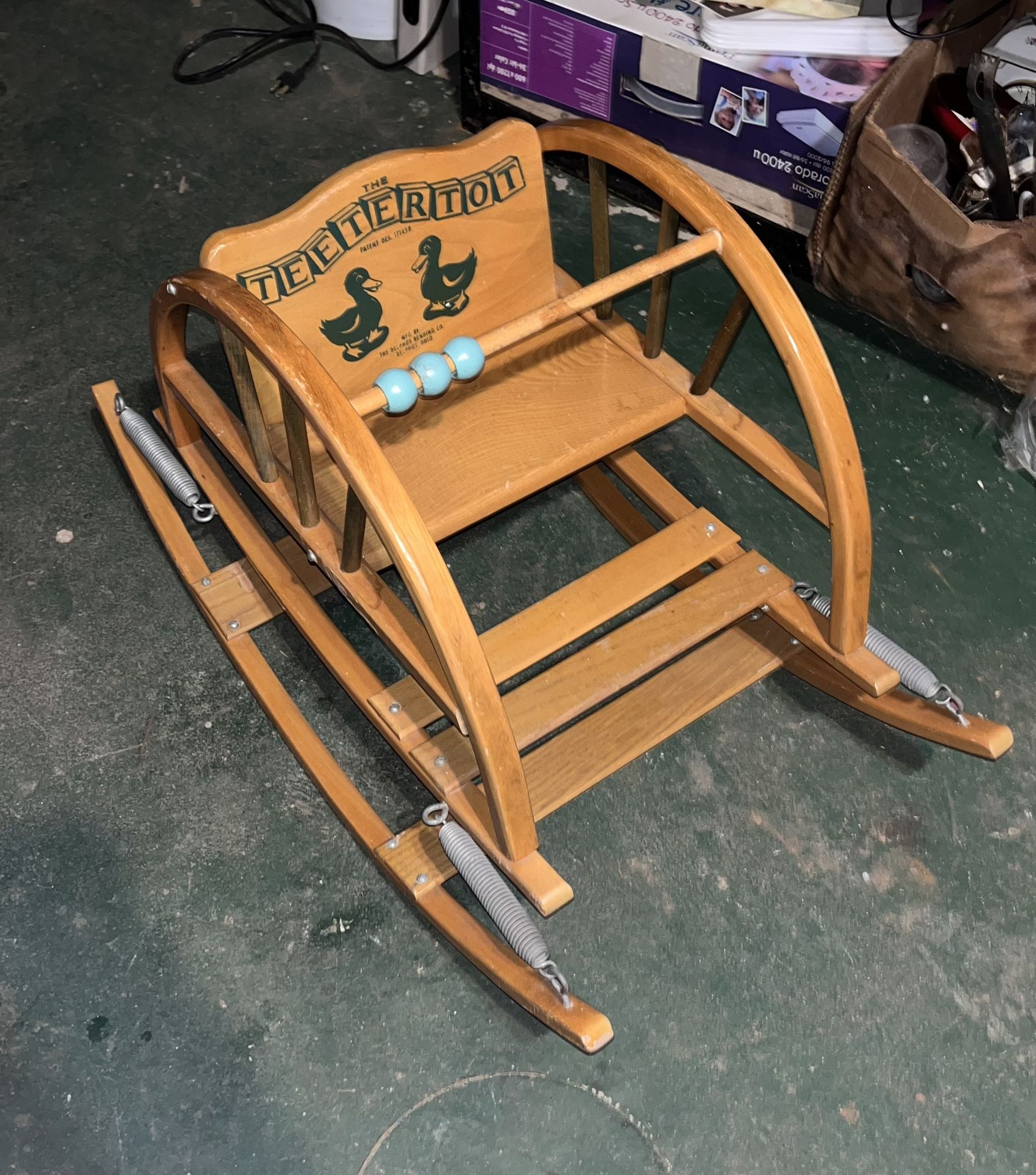 Antique Toddler Teetertot Rocker