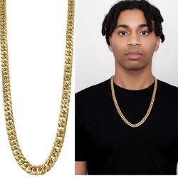 Water Resistant Cuban Chain Necklace 