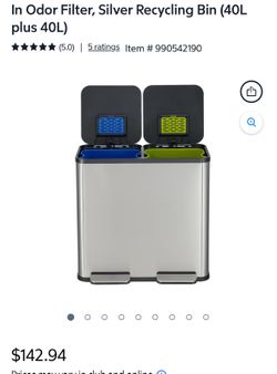 Two step double trashcan