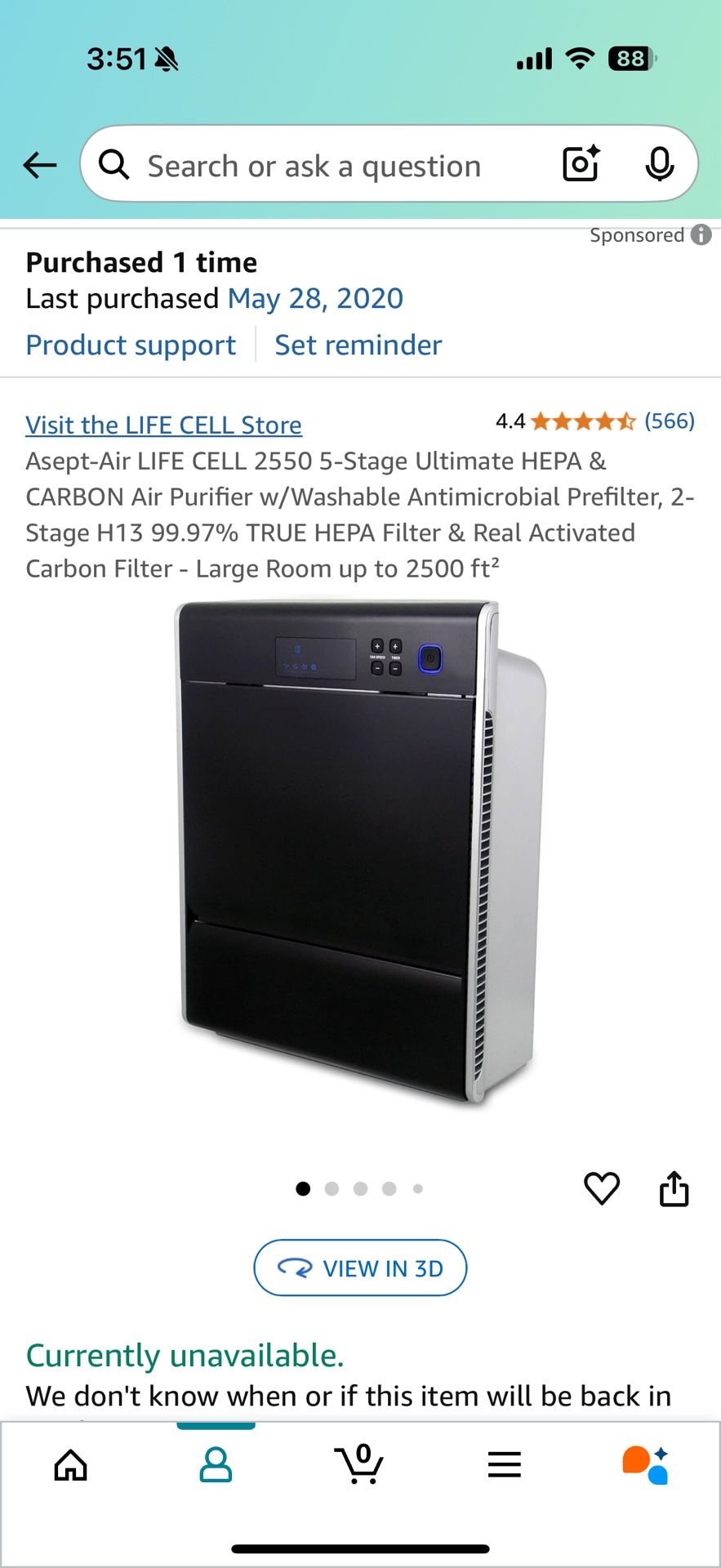Life Cell Hepa Filter