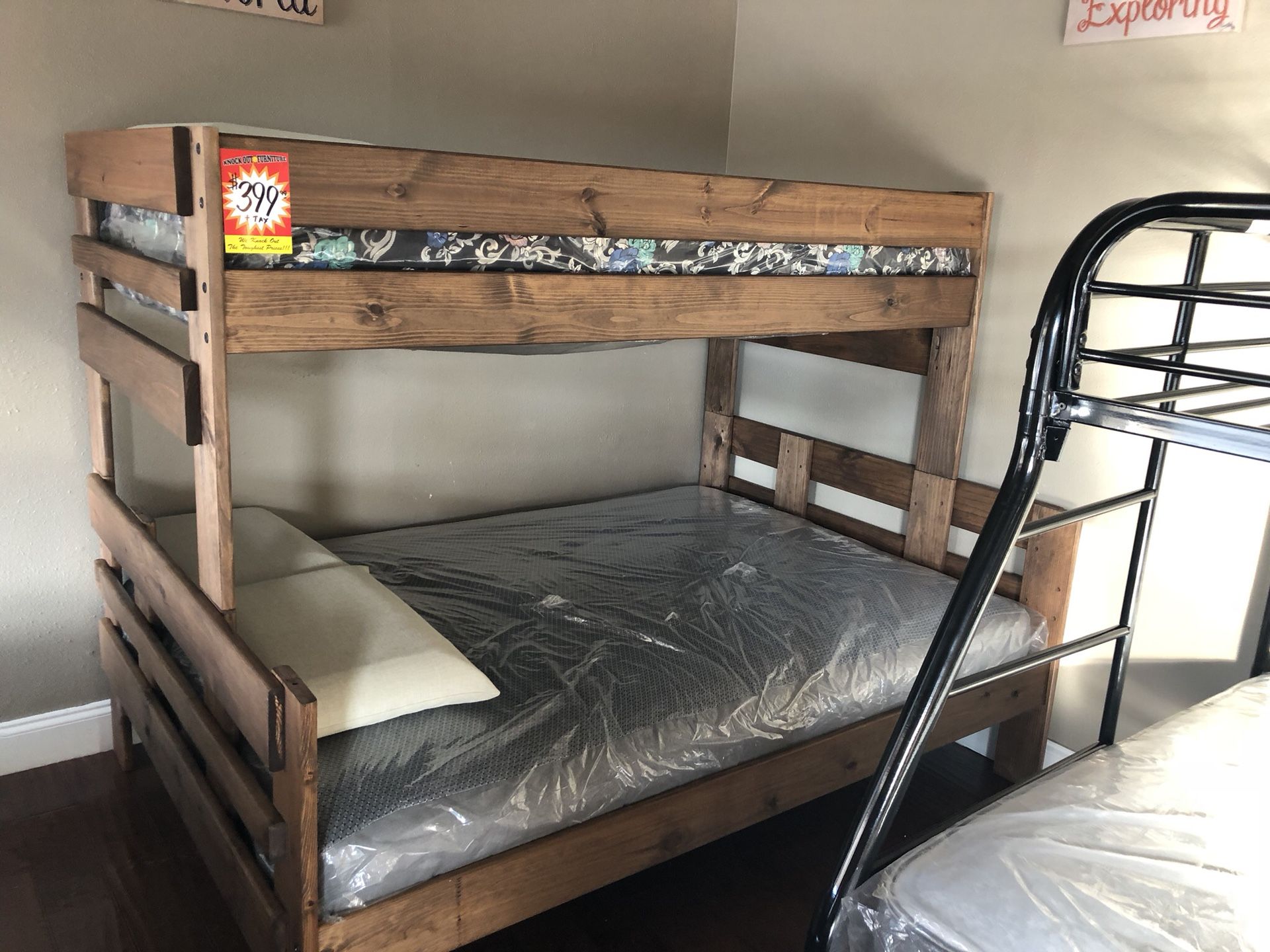TWIN OVER FULL BUNKBED WOOD