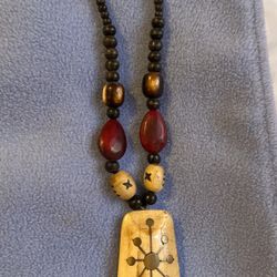 Beautiful Wooden Beaded Necklace