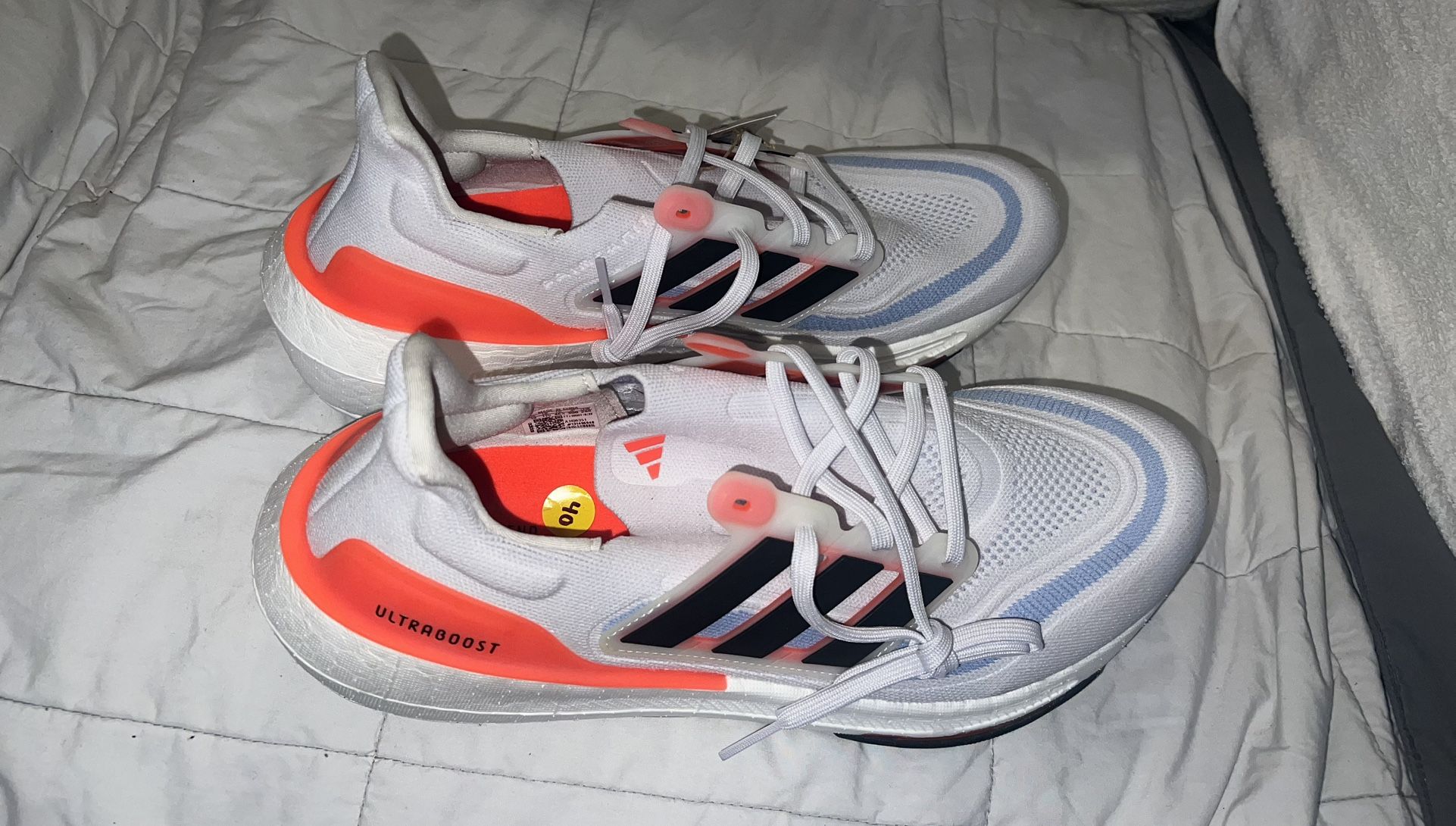 Adidas UltraBoost Light – White/Solar Red/Black – New With Tags (Men’s 12)