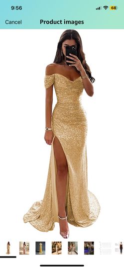 Gold Size 12 Dress Prom