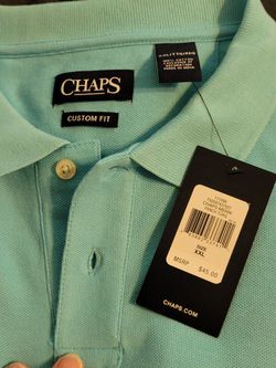 New!! Men's Polo Shirt.  Lt Blue. 2XL