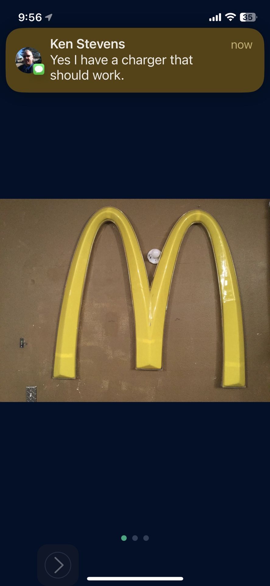 McDonald’s Golden Arches sign