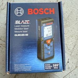 New sealed Bosch BLAZE 165 ft. Laser Distance Tape Measuring Tool with Area and Volume  7 units available 