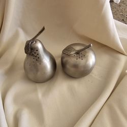 Pewter Salt And Pepper Shakers