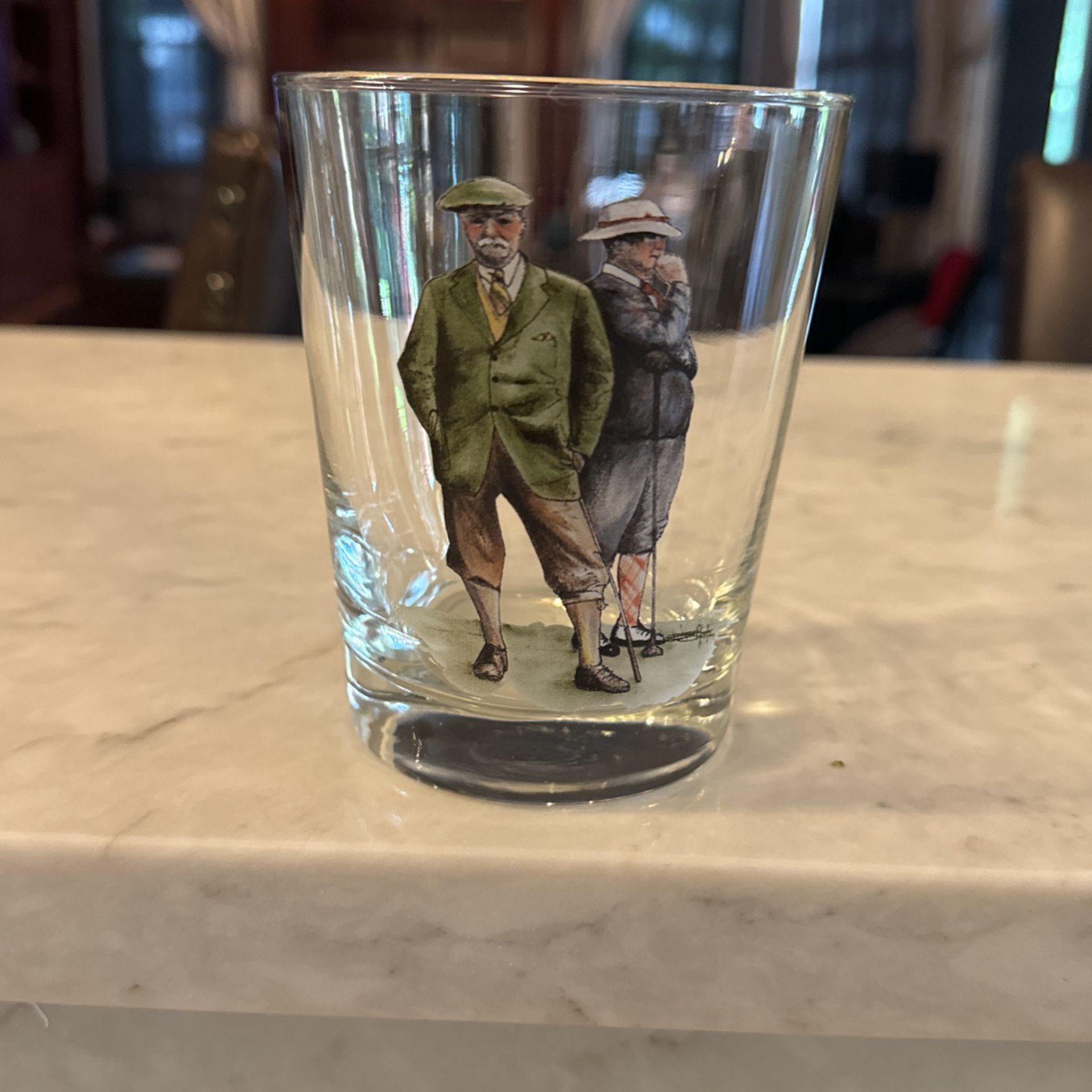 Vintage Golf Glass