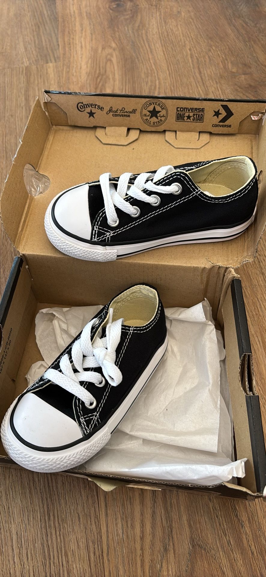 New Infant Black Converse Size 7