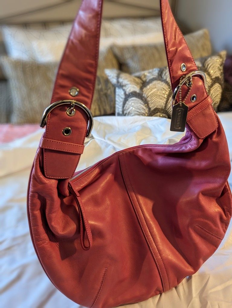 Pink Coach Hobo Purse