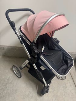 Pink stroller