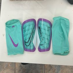 Large Nike Blue Shin Guards