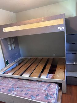 Bed frame & two mattresses