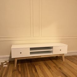 White TV Stand 