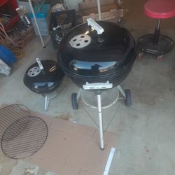 Weber 18" Kettle $25 and Smokey Joe 14" $10. Bothfor$30. $35.0