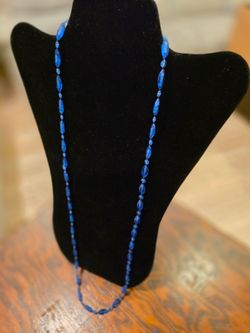 Blue Beaded Necklace