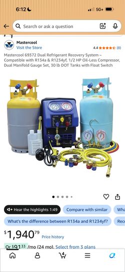 Recovery a/c machine 69372 twin turbo