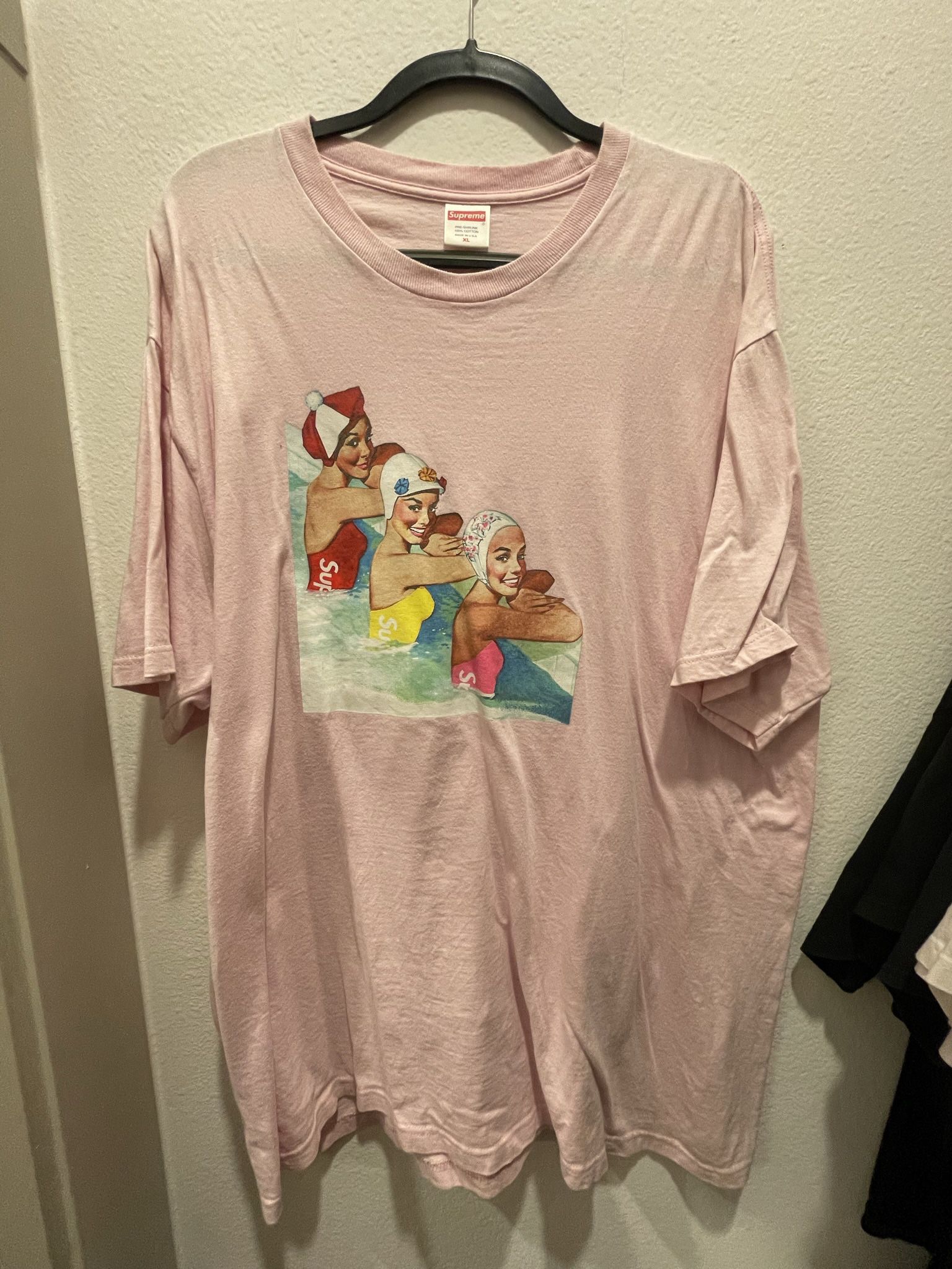 Supreme Swimmers Tee Pink 