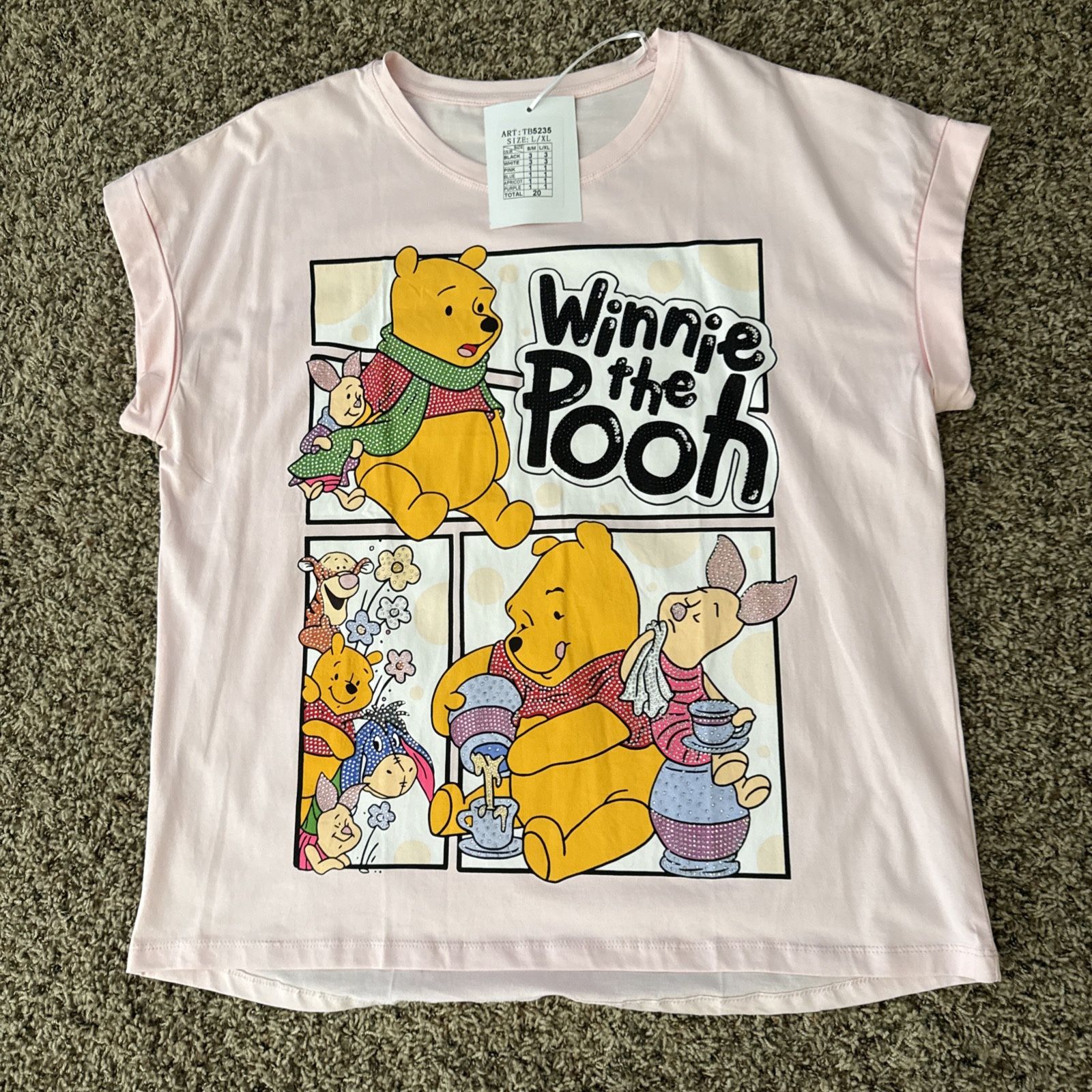 NWT Women’s Disney Winnie The Pooh One Of A kind Sweatshirt - Size L/XL .$40