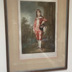 Pink Boy Print Signed