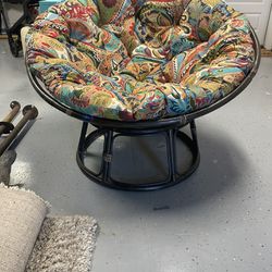 Papasan Chair And Cushion
