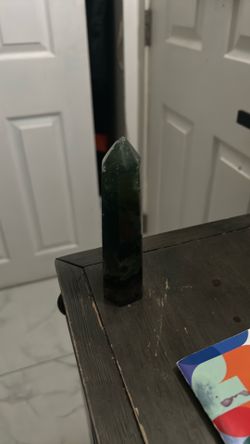 Green and purple crystal