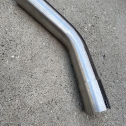 Last One ! 2.5 In. OD To 2.65 In. ID 45 Degree Mandrel Bend Exhaust Pipe - Stainless Steel (Polished)